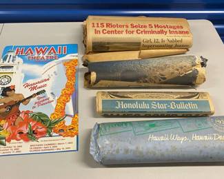 HHC152 - Vintage Honolulu Newspaper Reprints & Originals, Hawaiian Music Poster