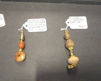 HHC490 Myrna Lee Chang Pendants With Variety Of Materials & Natural Stones