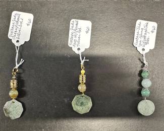 HHC497 Myrna Lee Chang 3 Vintage Jade Beads