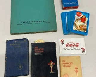 HHC141 - Vintage Books - Religious, Deck of Vintage Coca-Cola Cards w/Box