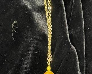 HHC420 - Myrna Lee Chang Golden Fresh water 2-Pearl Necklace 12 1/2”