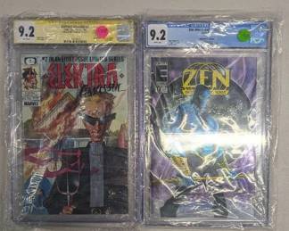 HHC024 ELEKTRA ASSASSIN AND ZEN INTERGLALACTIC NINJA GRADED COMICS