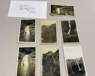 HHC124 - RARE 1930s Hawaiian Hawaiiana Photographs Ephemera - Waterfalls of Hawaii