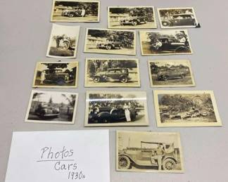 HHC125 - Lot of Antique 1930s Original Photographs - Cars in Hawaii