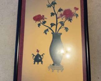 HHC227 Vintage Asian Jadeite Wall Art