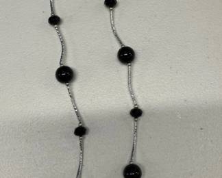 HHC405 - Myrna Lee Chang Black Onyx Necklace