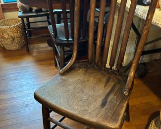 Antique Oak Dining Chair $57 ea (six available)