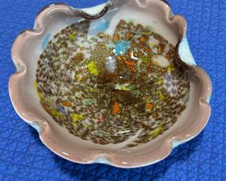 Mid Century Murano Bowl 9.5”dia $75