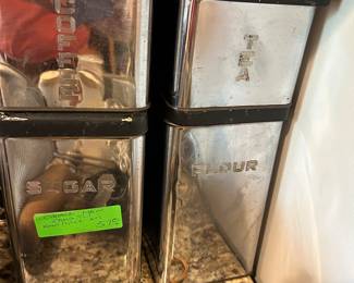 Chrome Canisters $57 set