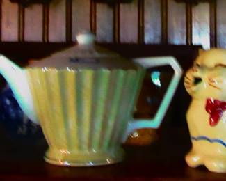 Sample of tea pots and creamers.