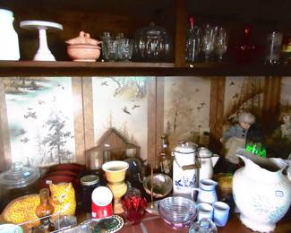 One shelf in game room