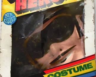 Ben Cooper Superhero (Zorro) costume. Cape does have mice damaged.
