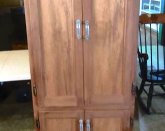 Tall storage cabinet.