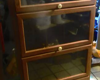 Modern day four panel bookcase/display.