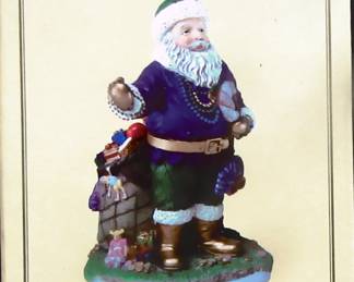 The International Santa Claus Collection. There are numerous Santa's available at this sale. These are new old stock with boxes.  Mrs., Wintecek enjoyed decorating for all holidays and love Christmas.