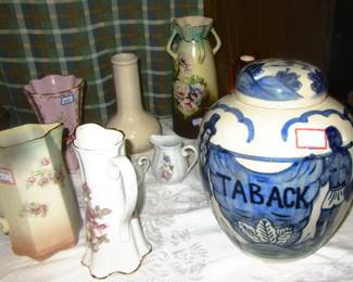 Early Czech vases and Tabacco erm.
