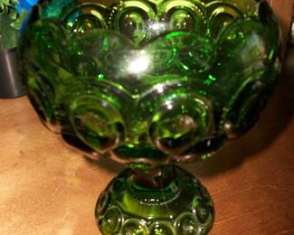 Green Glass LE Smith Moon and Stars