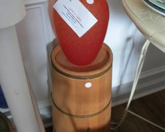 Orange Vase and Churn