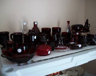 Cape Cod Collection Red Glass