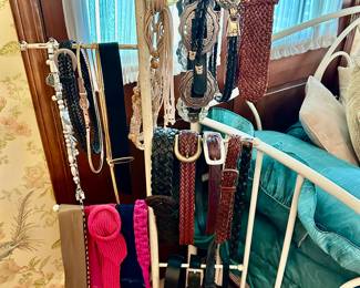 Ladies belts by Coach, Chicos, Brighten, Liz Claiborne, Lands End, Fossil, etc