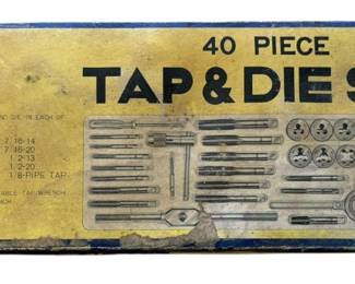 40Pc Tap Die Set