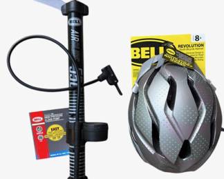 New Bike Pump and Youth Helmet