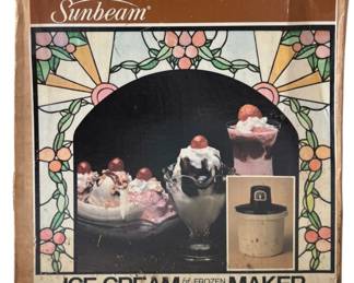 Vintage Sunbeam Ice Cream Freezer