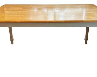 Natural Wood Farmhouse Table