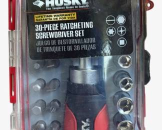 Husky 30pc Ratcheting Screwdriver Set