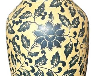 Handpainted Stoneware Vase