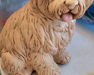 Large Ceramic Dog 