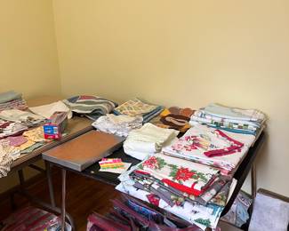 Fabric and vintage linens