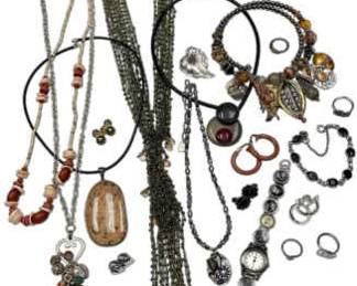 Beaded Costume Jewelry in Earth Tones
