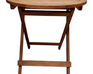 Round Wooden Folding Table