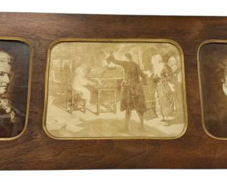 H.M. CO. Vintage Print Of Mozart Beethoven