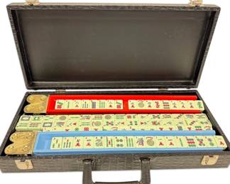 Vintage Mahjong Set W Case