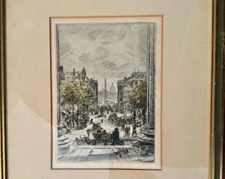 French Etching Eugene Veder