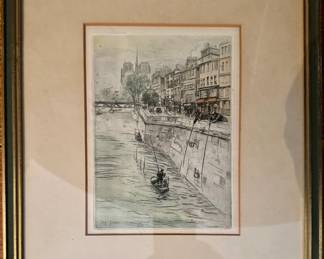 French Etching Eugene Veder