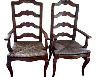 Pair French Walnut Chairs