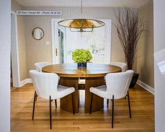 Anthropologie sage velvet light fixture (above dining table)
Purchased in 2024 from outlet store for $600. Excellent condition, no signs of wear.