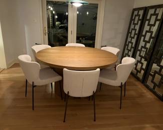 Anthropologie round dining table.