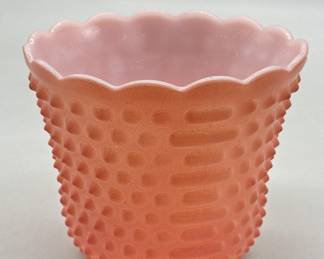 Vintage Fire King Hobnail Small Planter