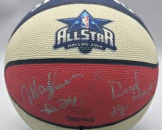 Autographed Basketball Dallas Allstar Game
