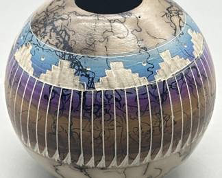 Southwestern Navajo Pottery Bowl Vase