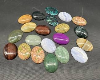 Selection of Colorful Polished Stones