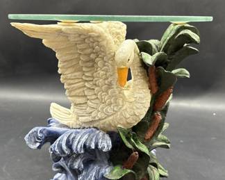 Vintage Figural Double Swan Stand