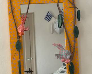 Mirror mirror on the wall, who is the happiest of us all
Fun bird with lots of tweets. Hand crafted
$50.00