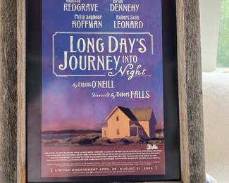 Original Vintage poster in custom frame. Poster alone currently being sold at a gallery in NYC for $250. This framed poster is a steal for $175.