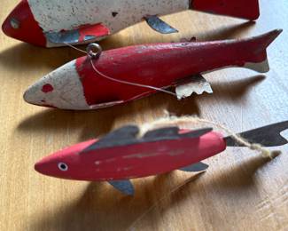 Antique fishing lures. You can buy one or more