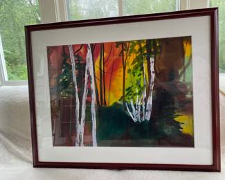 Gracia Dayton original, signed watercolor. Purchased from a gallery in Lexington, MA.  $450